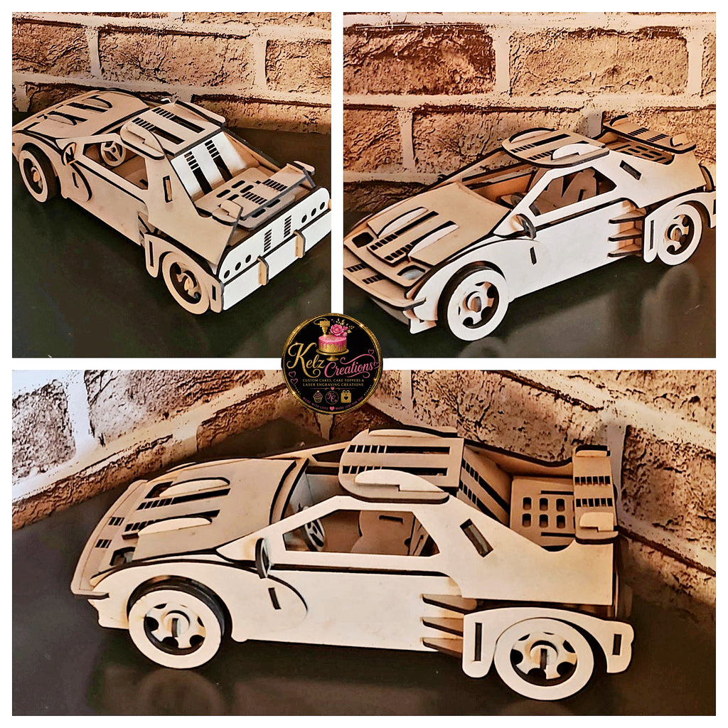 Personalised Laser Cut Toy Car