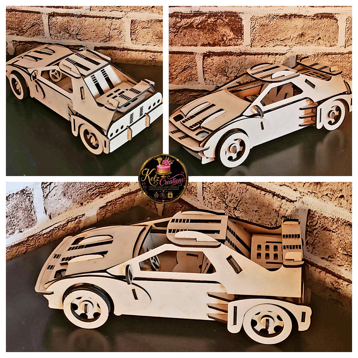 Personalised Laser Cut Toy Car