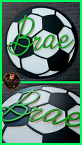 Multiple layered name wall plaque