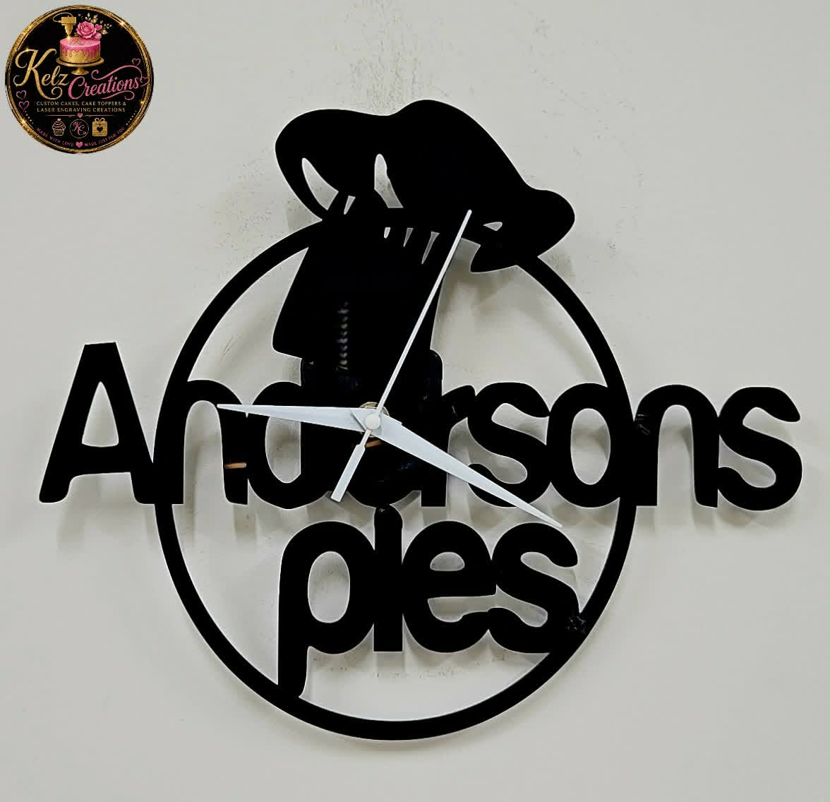 Personalised Laser Cut Acrylic Clock