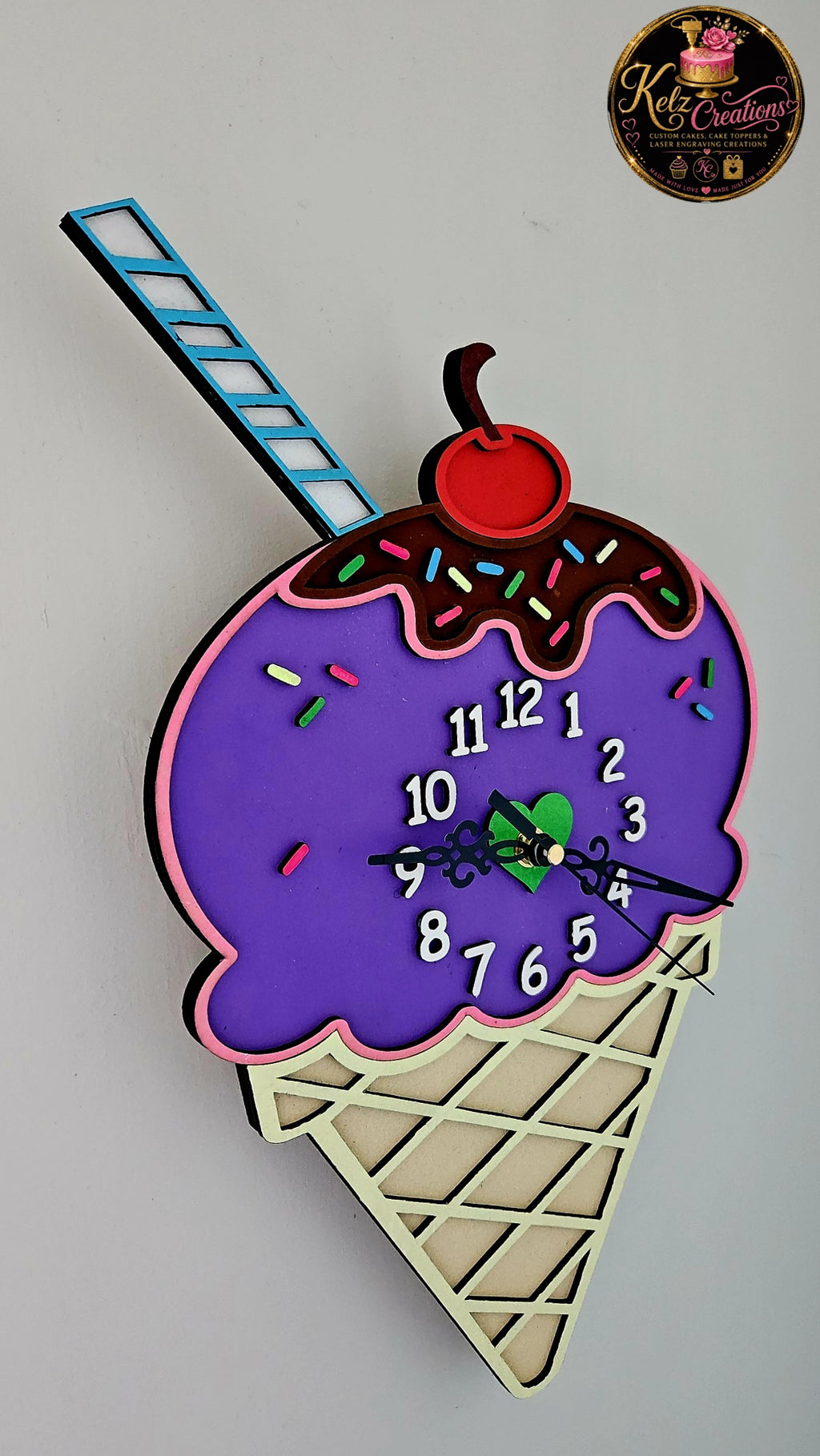 Gorgeous Icecream wall clock