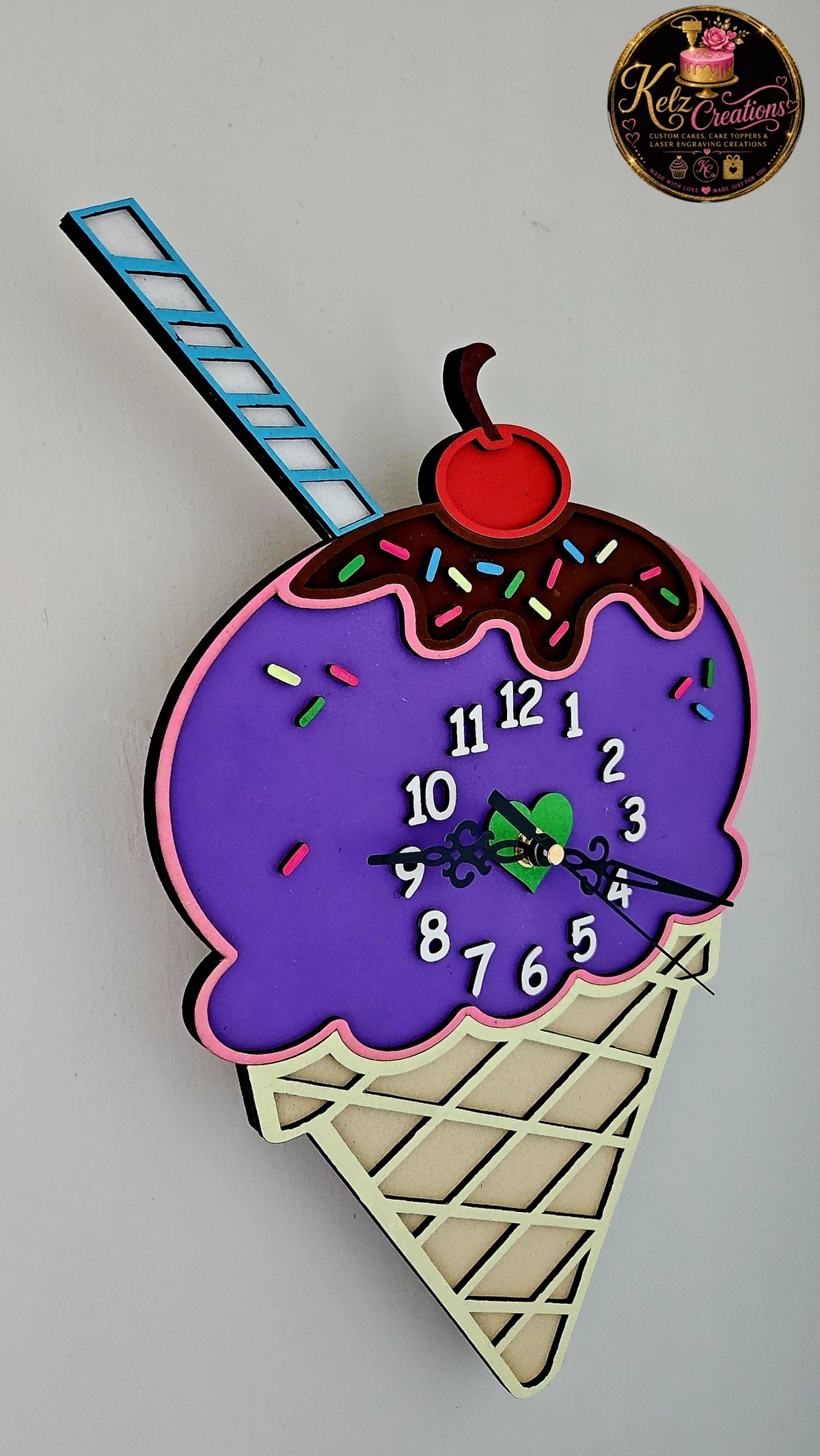 Gorgeous Icecream wall clock