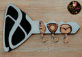 Custom Designed Keyring & Holder Set