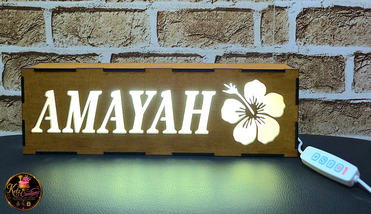 Personalised Name Light Box