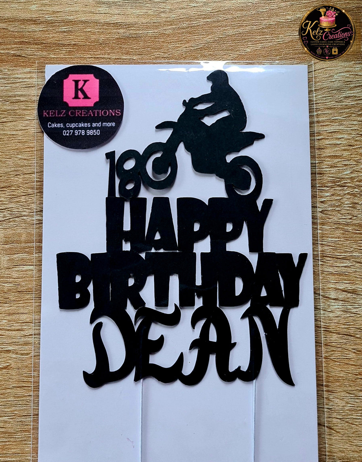 Custom Acrylic laser cut cake topper