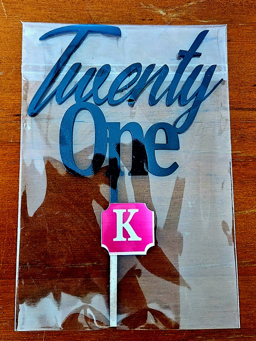 Custom Acrylic laser cut cake topper