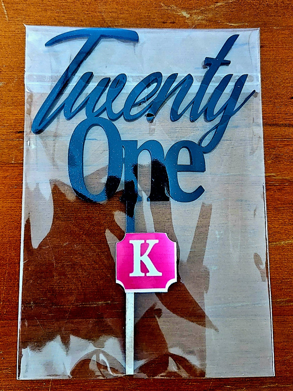Custom Acrylic laser cut cake topper