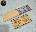 Personalised Laser Engraved Wooden Money Gift Envelope
