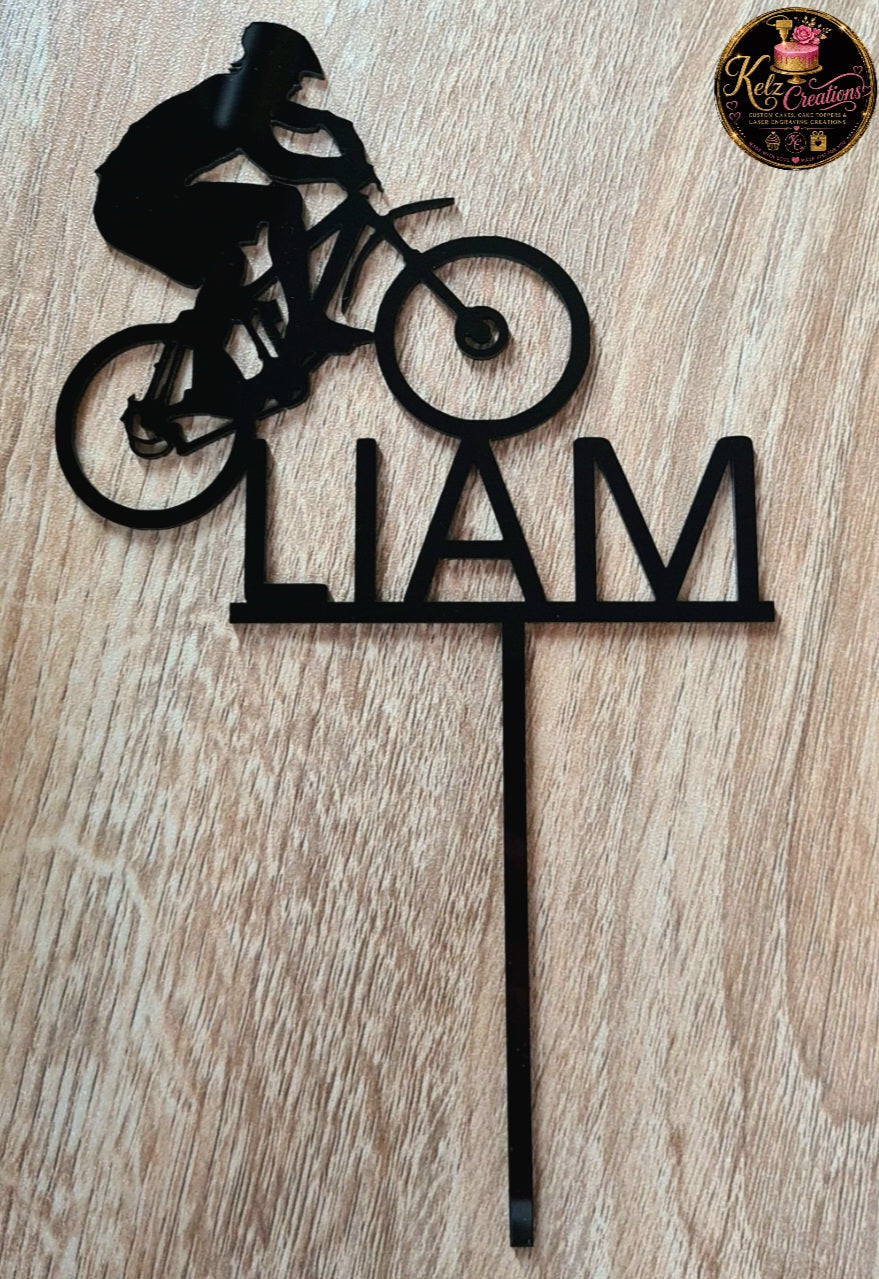 Custom Acrylic laser cut cake topper