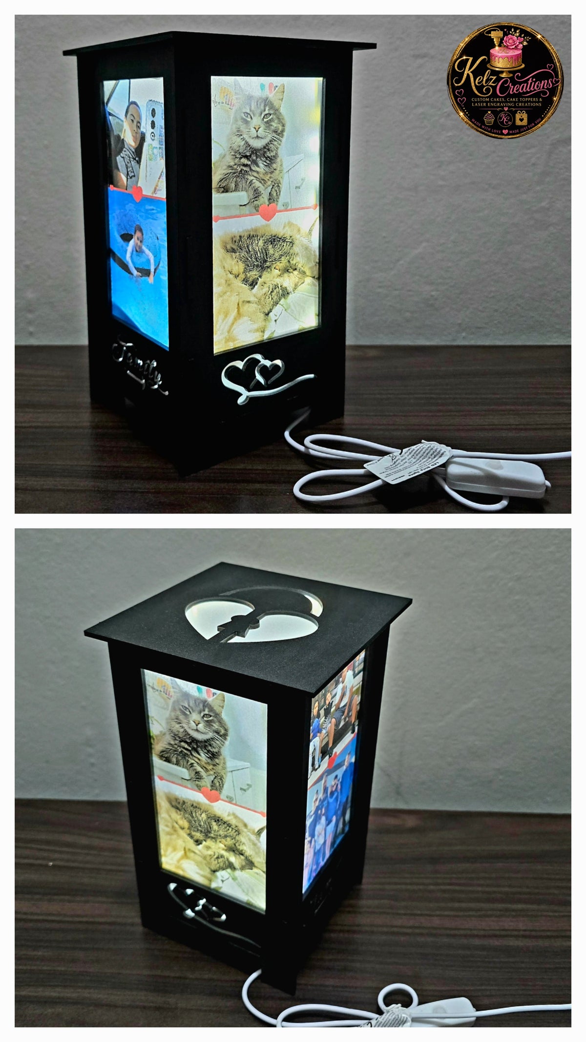Personalised Laser Cut Photo Lantern